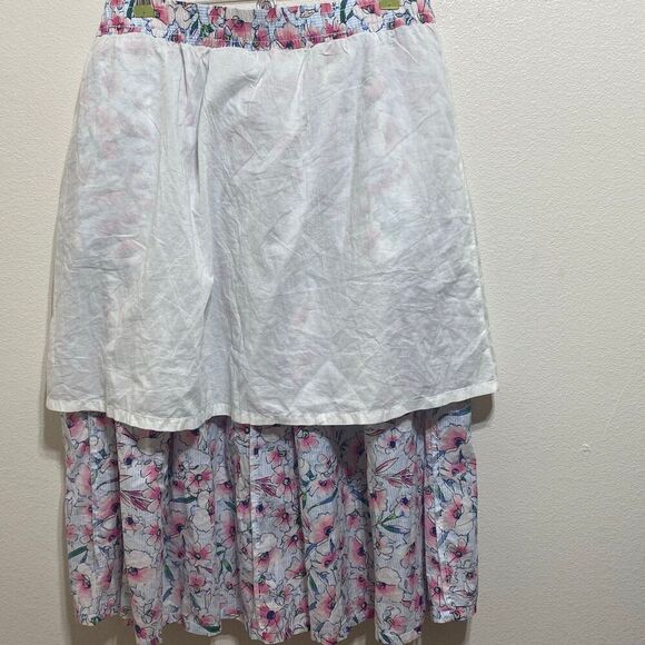 TOMMY HILFIGER Women's Floral Elastic Waist Midi Wear To Work A-Line XL Skirt - Picture 10 of 12